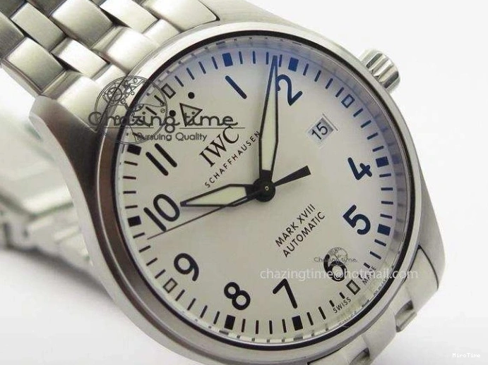 MIROTIME 0813 Mark XVIII IW327002 SS Mk Maker Best Edition White Dial On SS Bracelet A Premium 7300